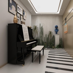 现代培训机构3D模型下载